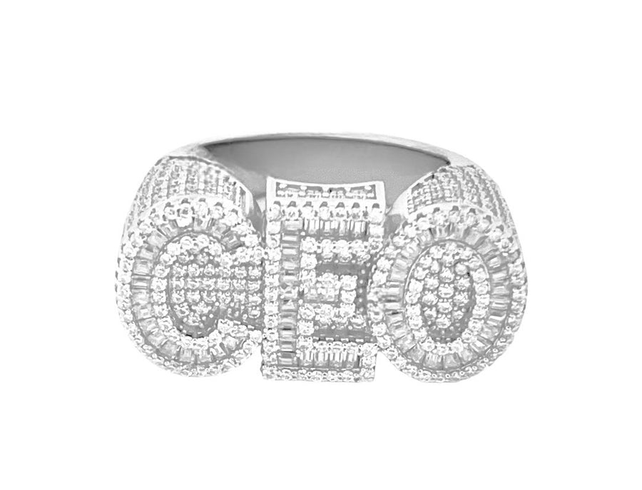 Moissanite in 925 Sterling Silver  "CEO" Ring