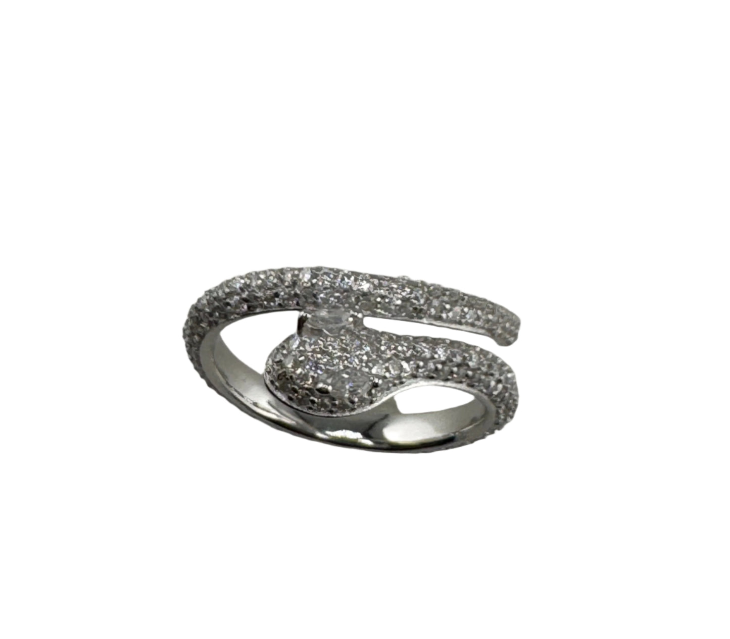 Moissanite Snake Eternity Band