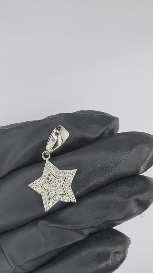 Small Star Moissanite Pendant