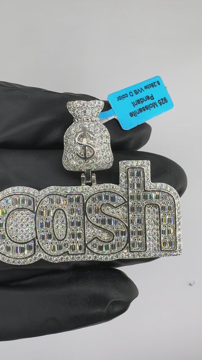 Emerald Cut CASH Pendant