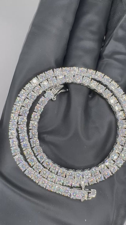 4MM Moissanite Diamond Tennis Necklace