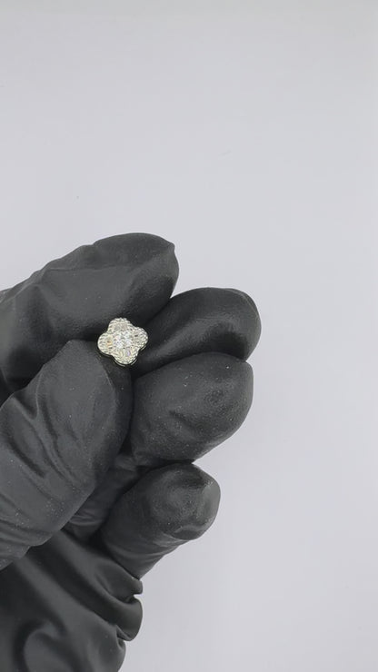 Moissanite Clover Stud Earrings