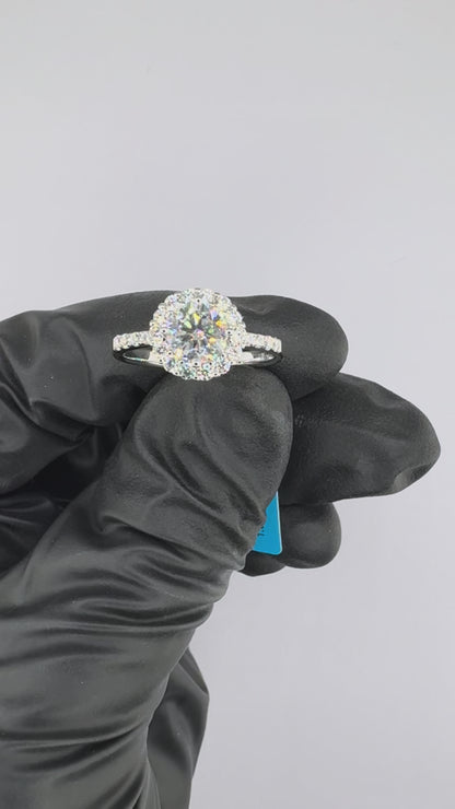 1ct Moissanite Wedding/Promise Ring
