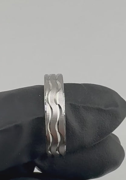 Wave cut Diamond Cut Band
