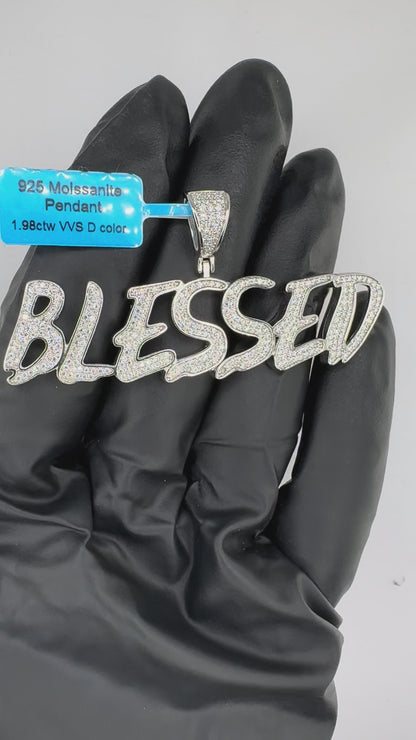 Moissanite BLESSED Pendant