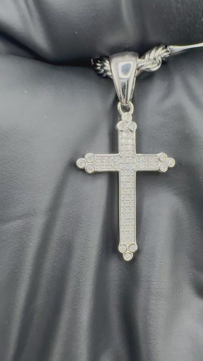 Moissanite Cross Pendant