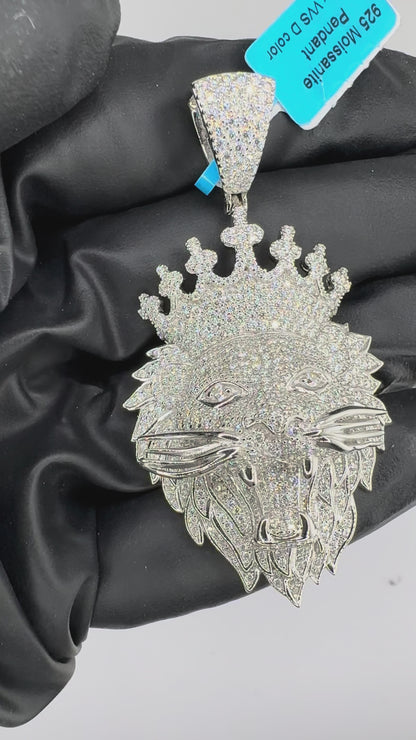 King Lion Moisanite Pendant