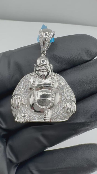 Lucky Buddha Moissanite Pendant