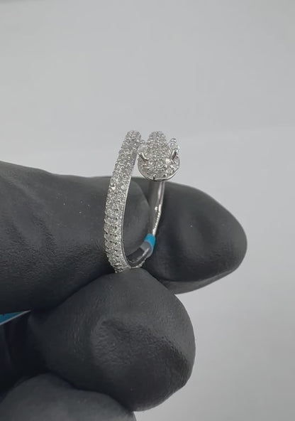 Moissanite Snake Eternity Band