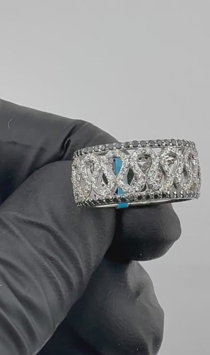 Infinity Curve Moissanite Eternity Band