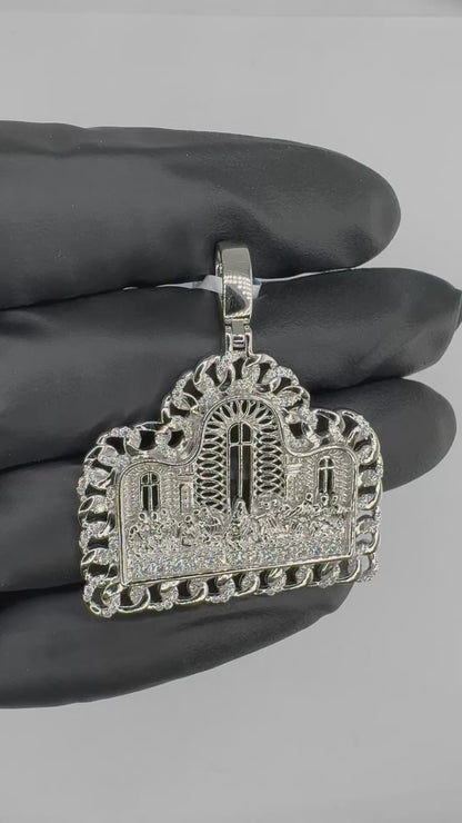 Arch Last Supper Moissanite Pendant
