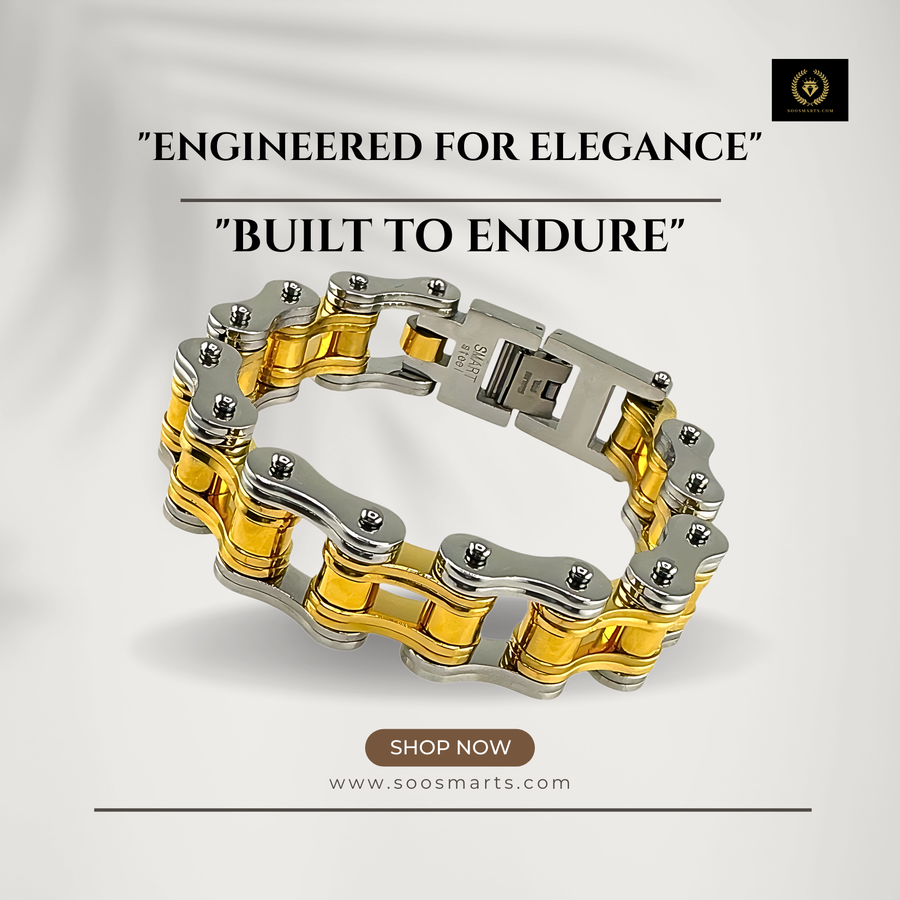 Stainless Steel 16MM Bike Link Bracelet